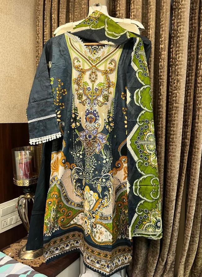 Cotton Multi Colour Traditional Wear Printed Readymade Pakistani Suit